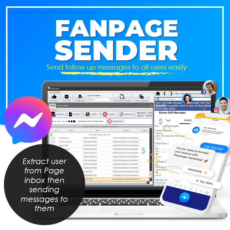 FANPAGE SENDER
