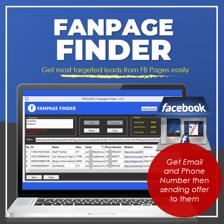 FANPAGE FINDER